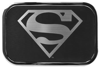 Silver and Black Superman Buckle